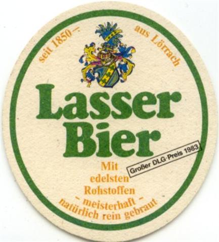 lrrach l-bw lasser schild 1-2a (oval220-groer dlg preis 1983) 